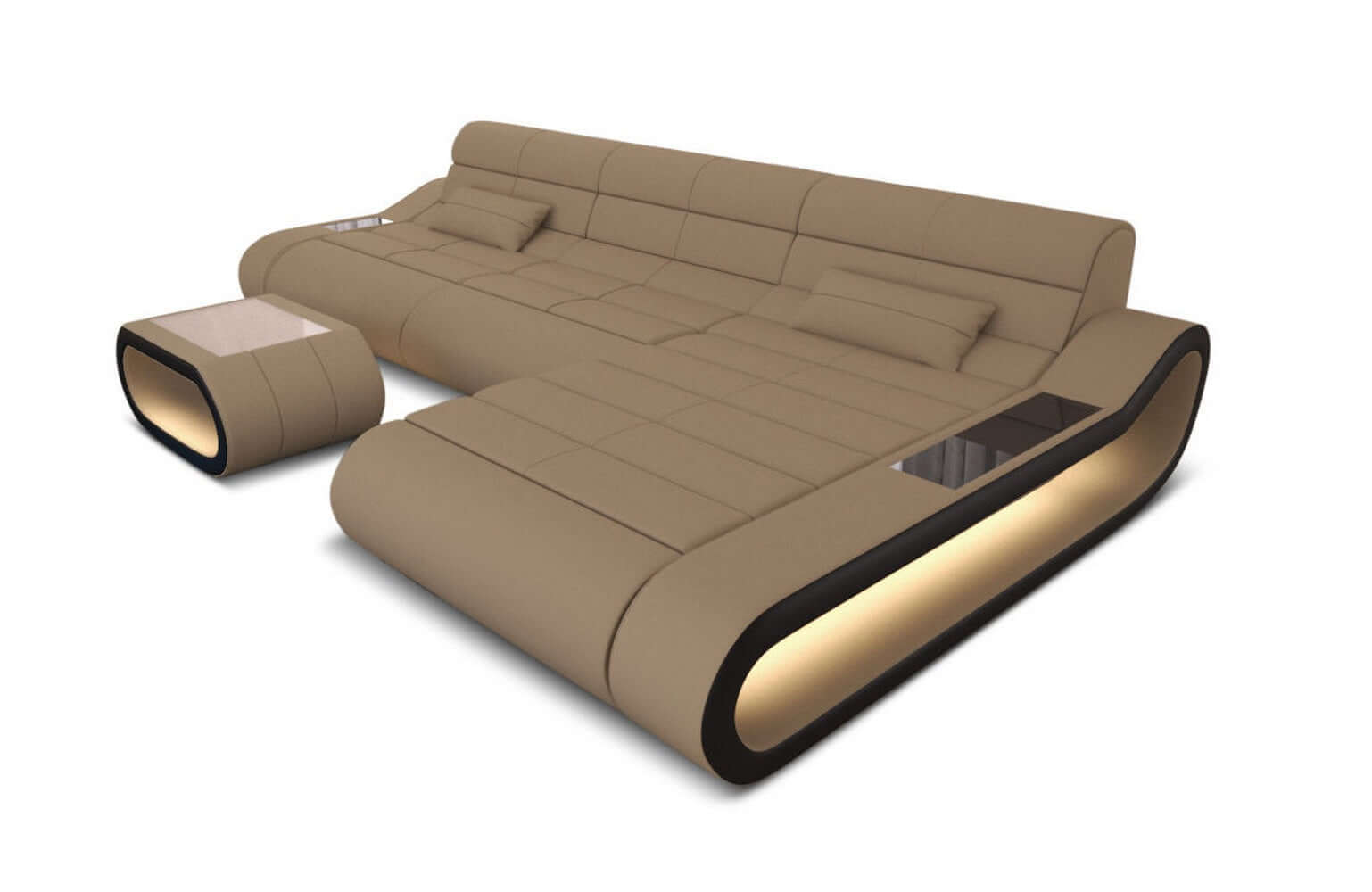 Stoffsofa Concept L-Form Lang