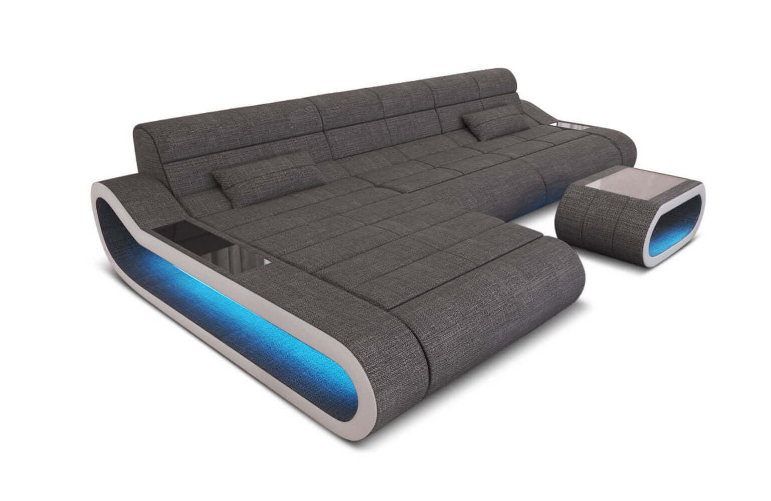 Stoffsofa Concept L-Form Lang