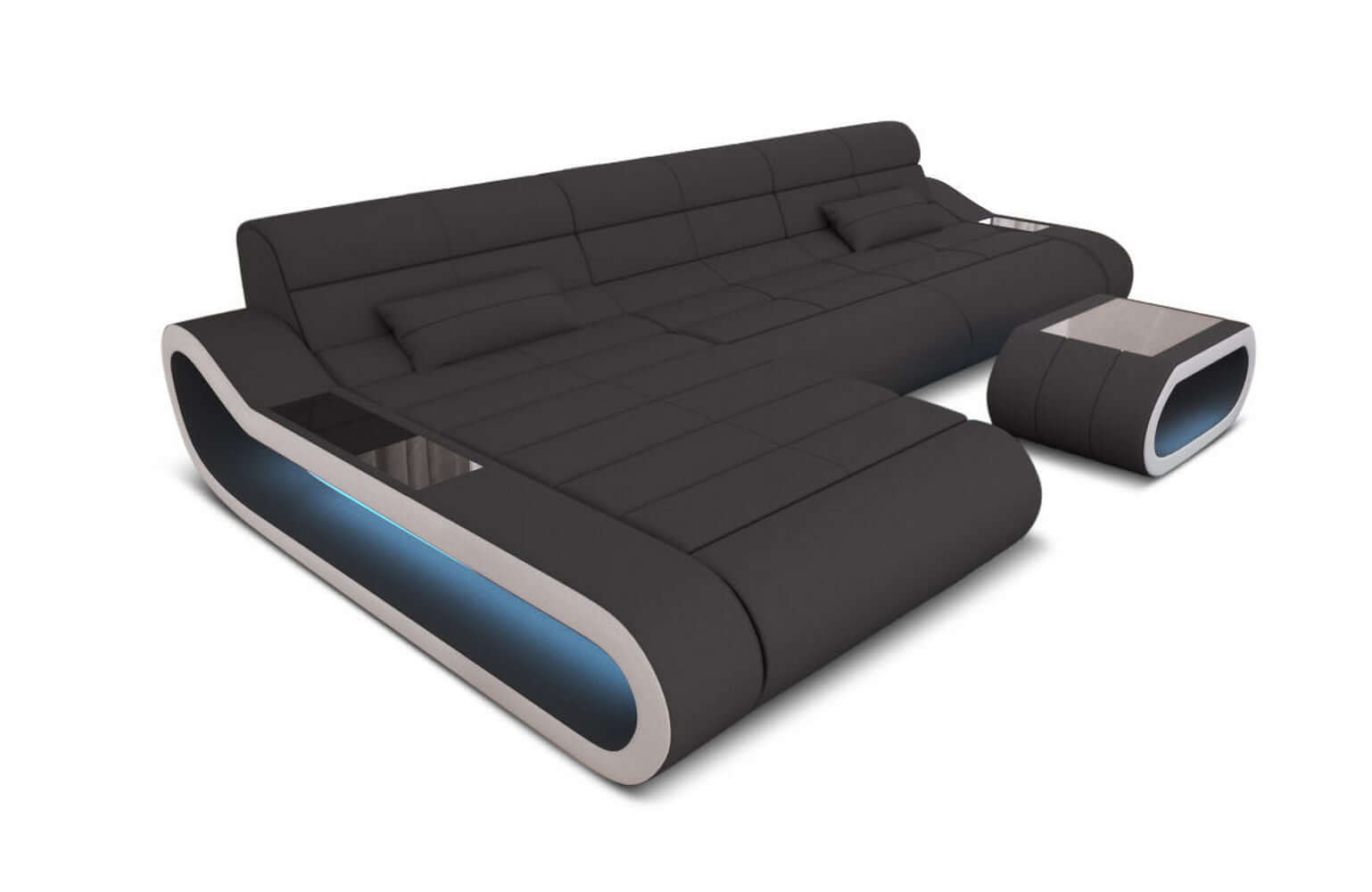Stoffsofa Concept L-Form Lang