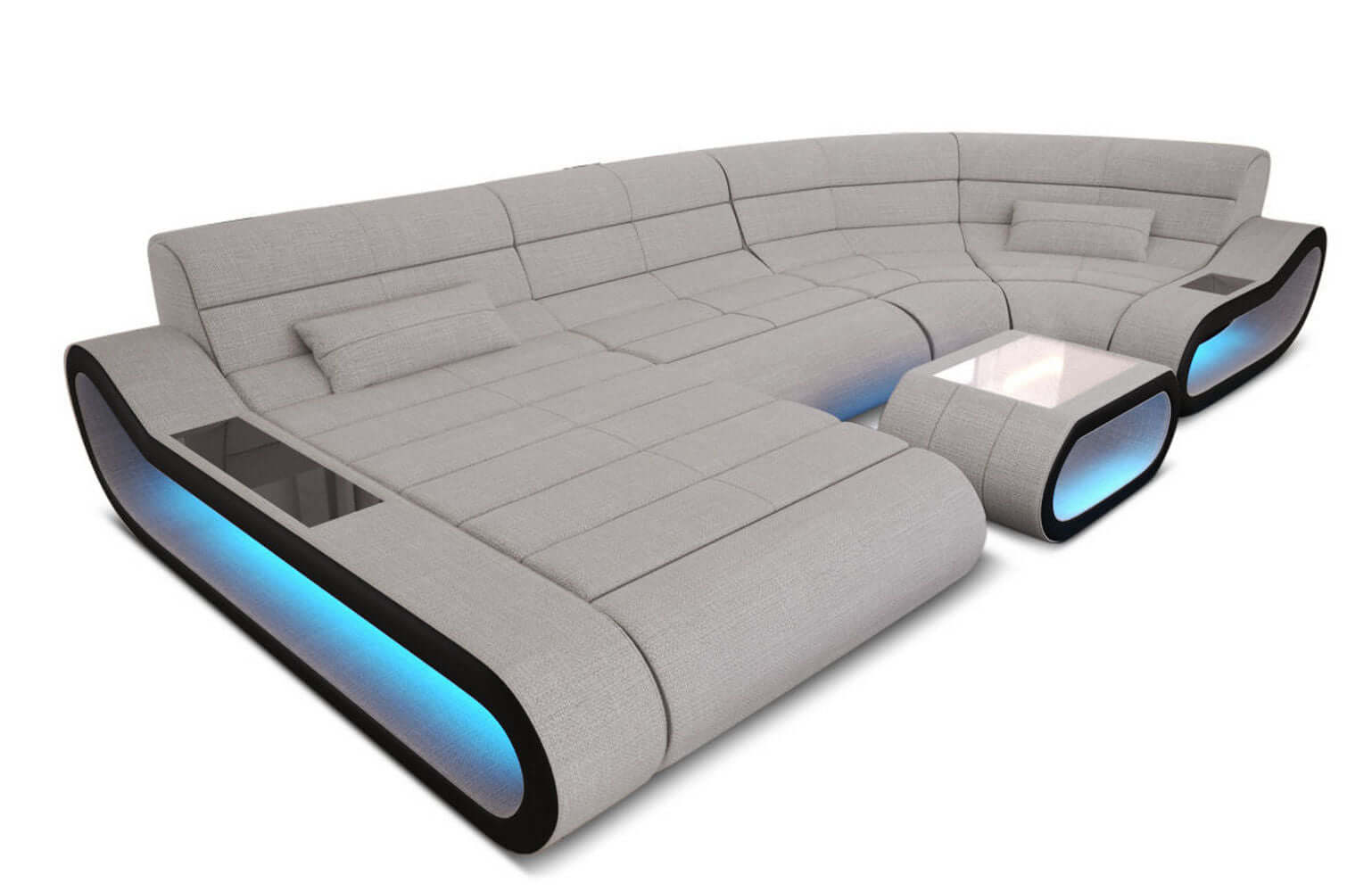 Wohnlandschaft Stoff Concept mit LED