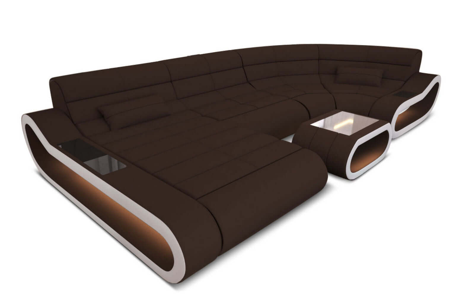 Wohnlandschaft Stoff Concept mit LED