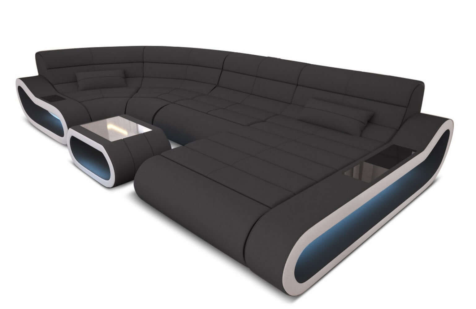 Wohnlandschaft Stoff Concept mit LED