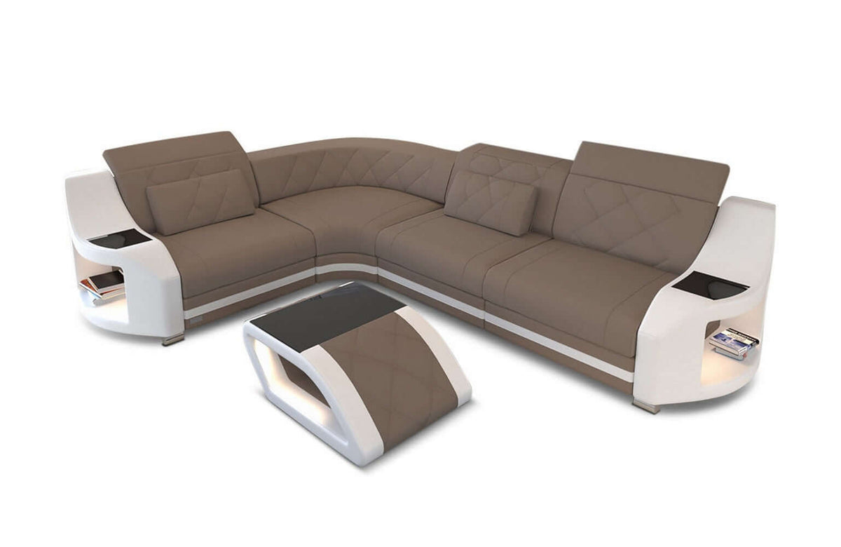 Stoff Ecksofa Genua L-Form