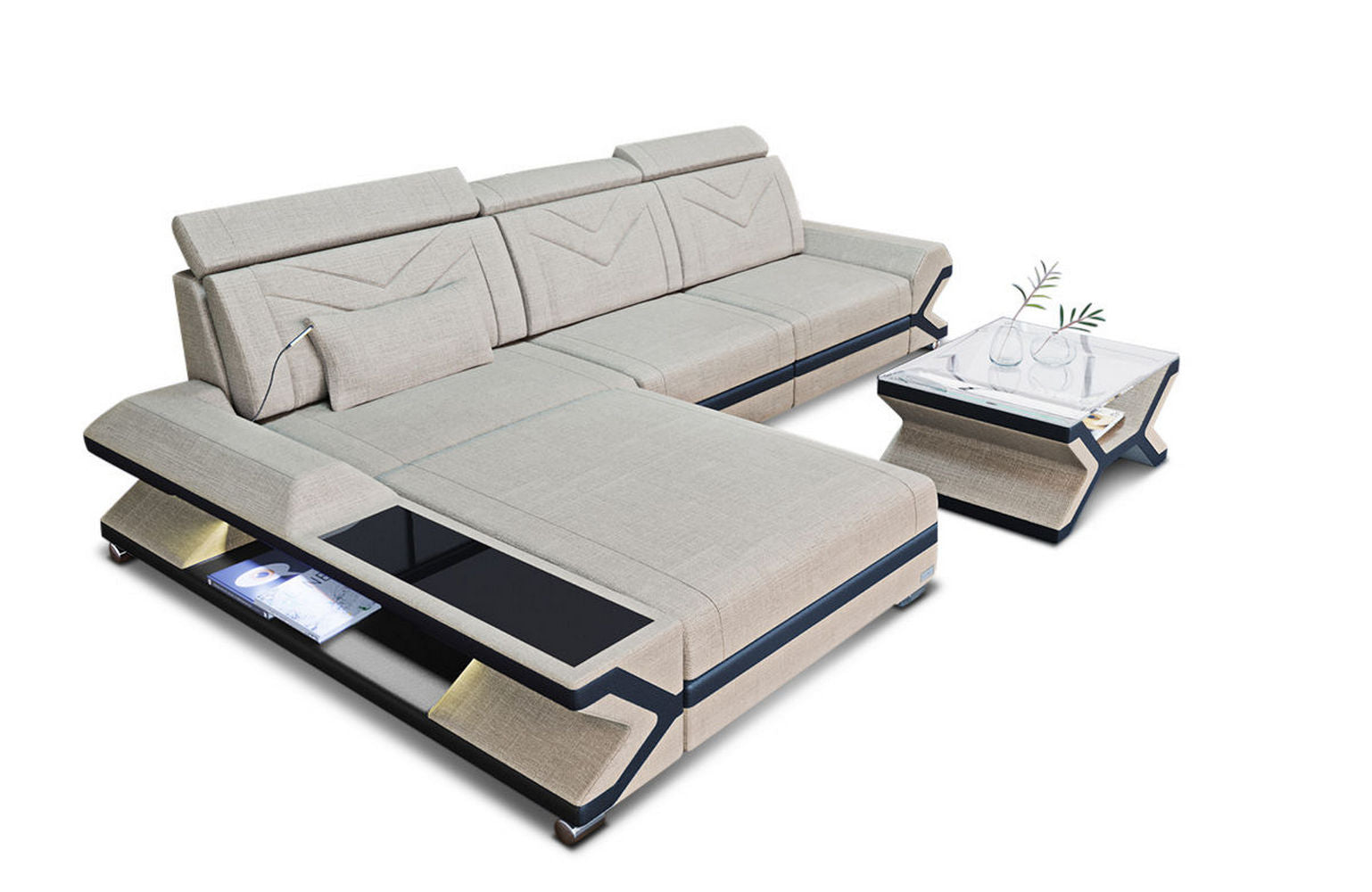 Ecksofa Napoli aus Stoff – Komfort & Stil
