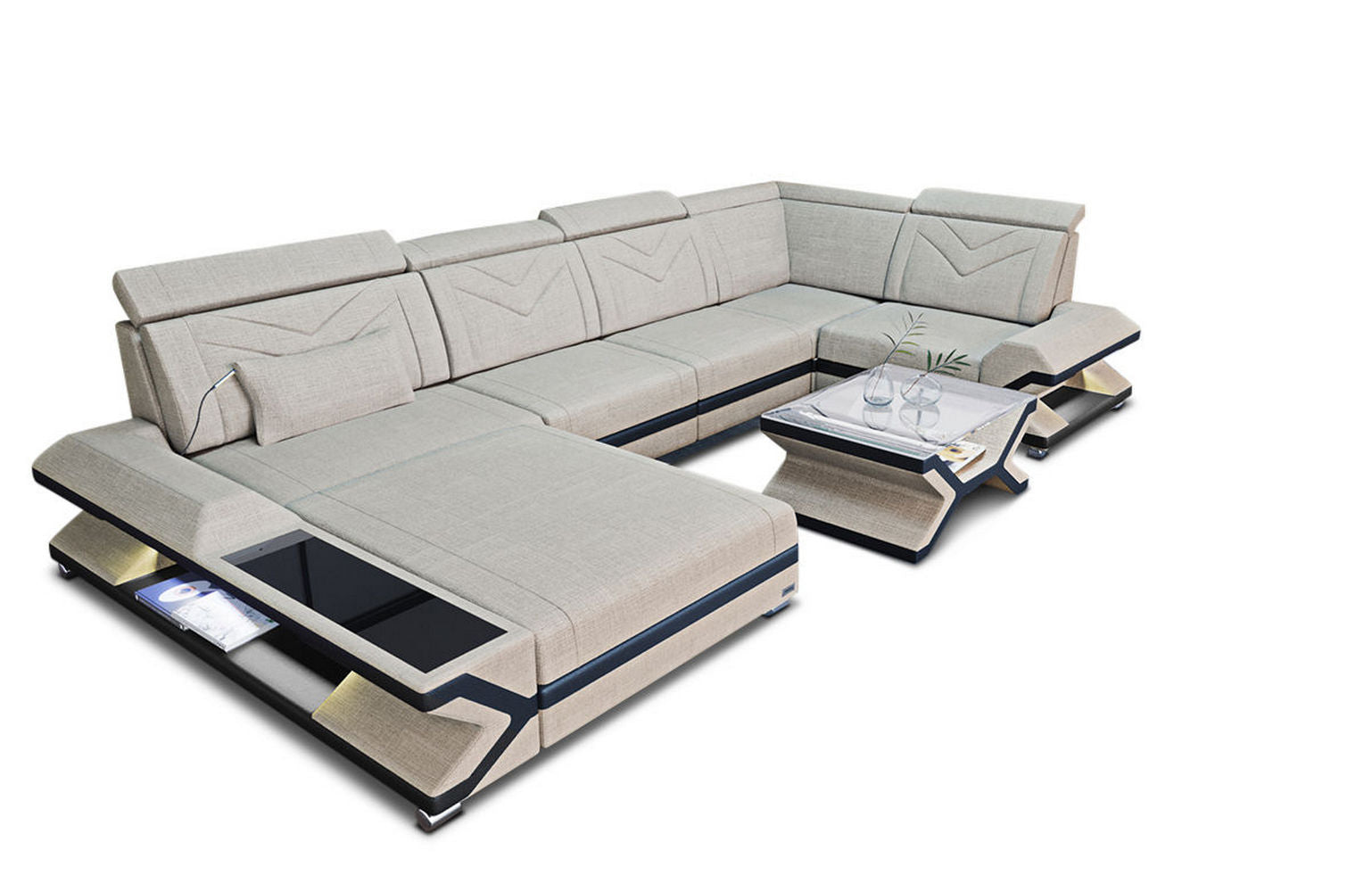 Stoff Wohnlandschaft Napoli – Modern & Gemütlich