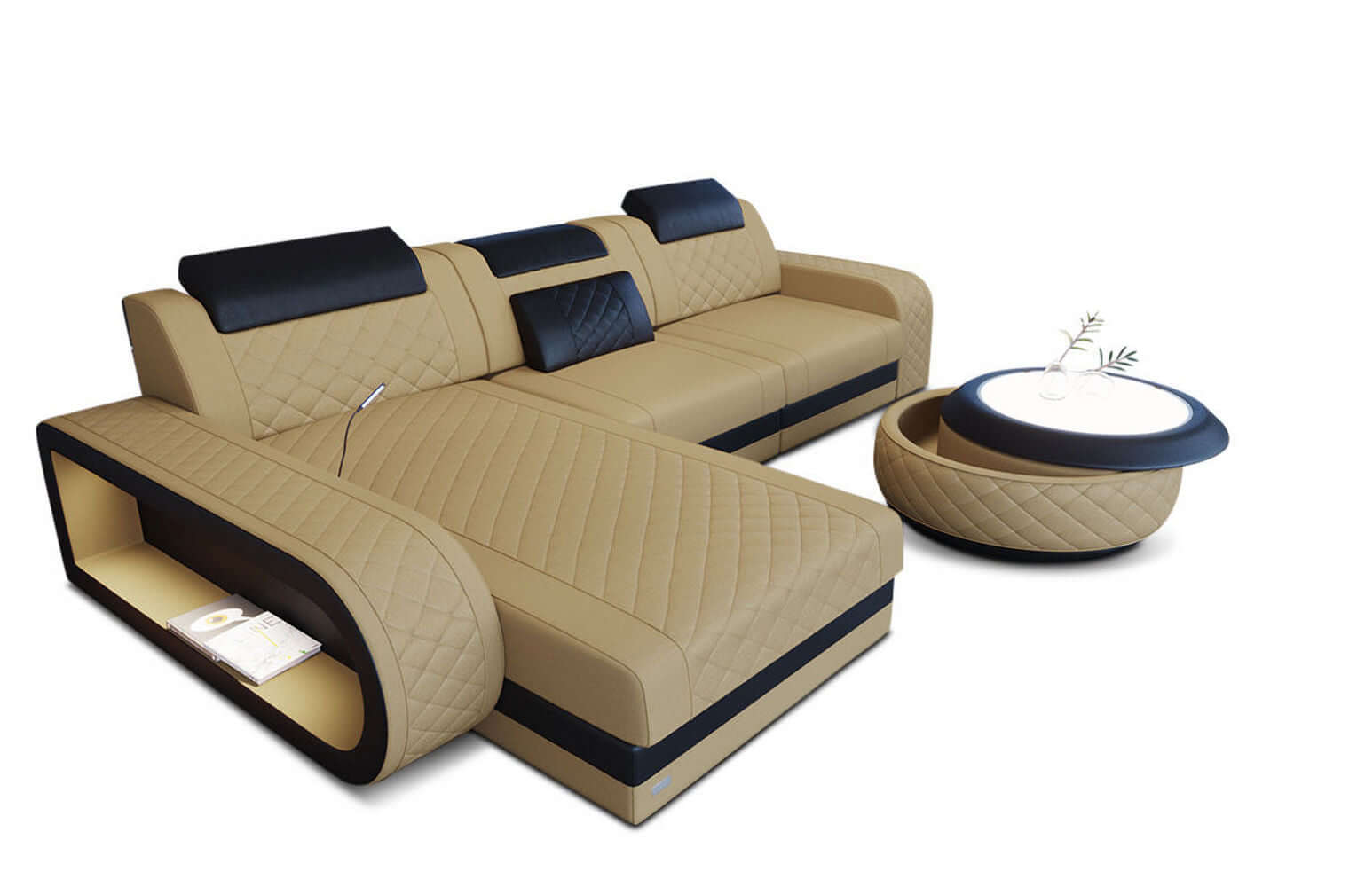 Stoffsofa Berlin L-Form