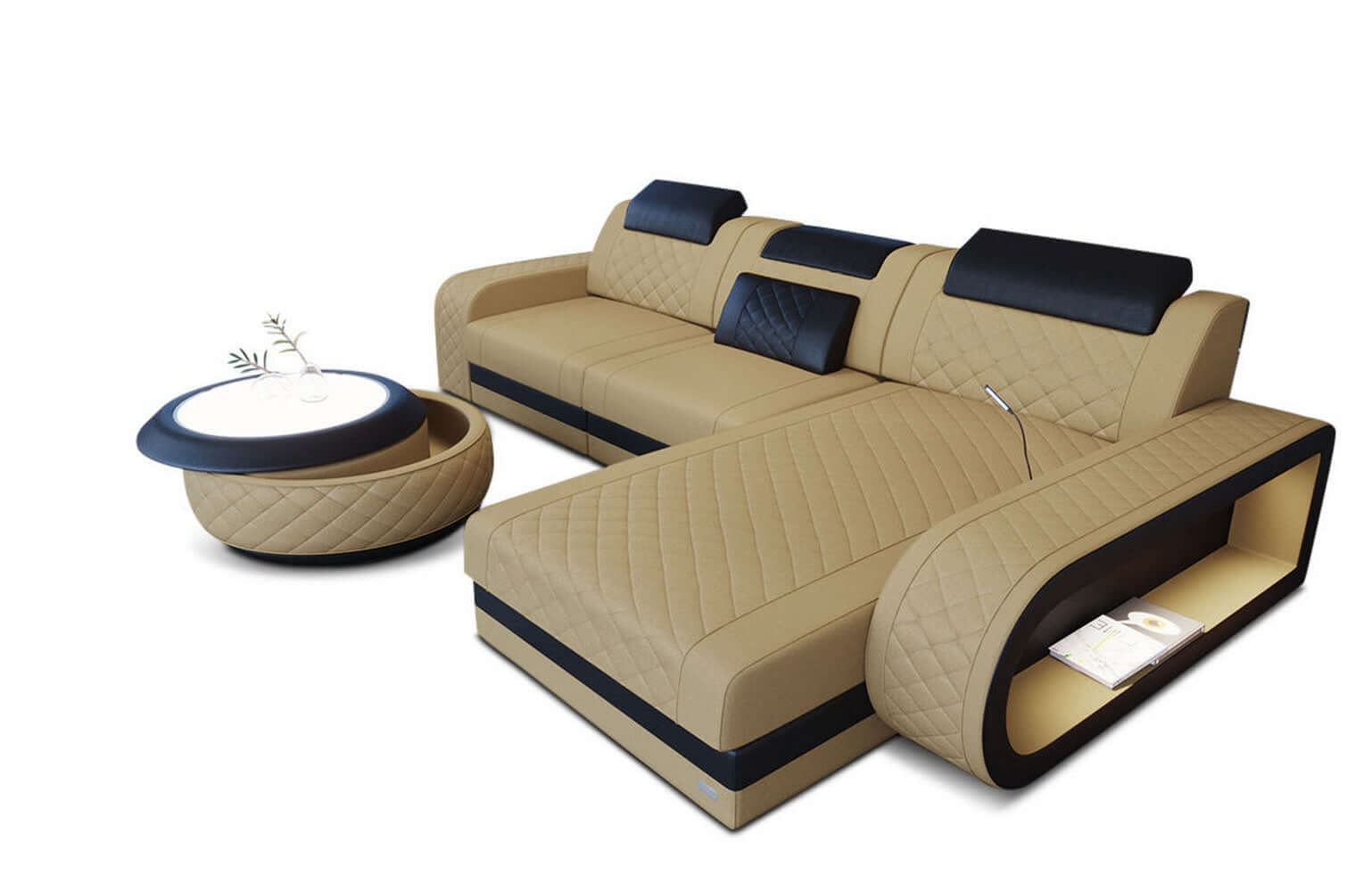 Stoffsofa Berlin L-Form