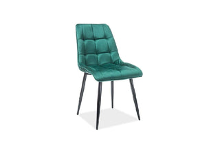 Esszimmer Stuhl Chic – Komfort und Stil in Grün und Türkis aus Samtstoff für Esszimmer