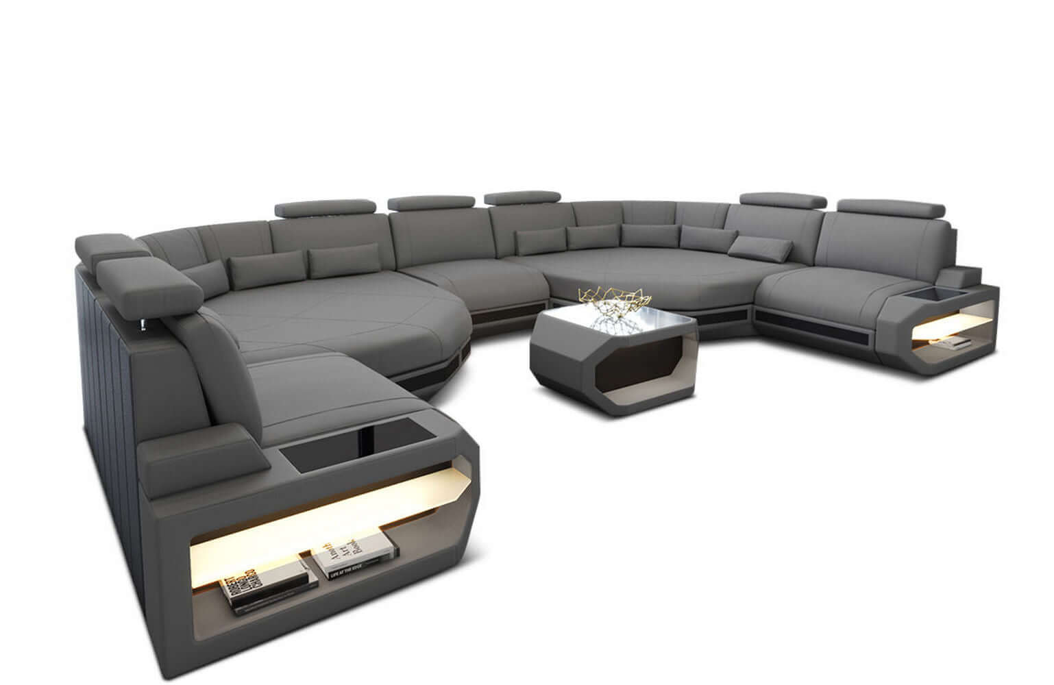 Stoff Wohnlandschaft Asti XXL – Komfort & Design