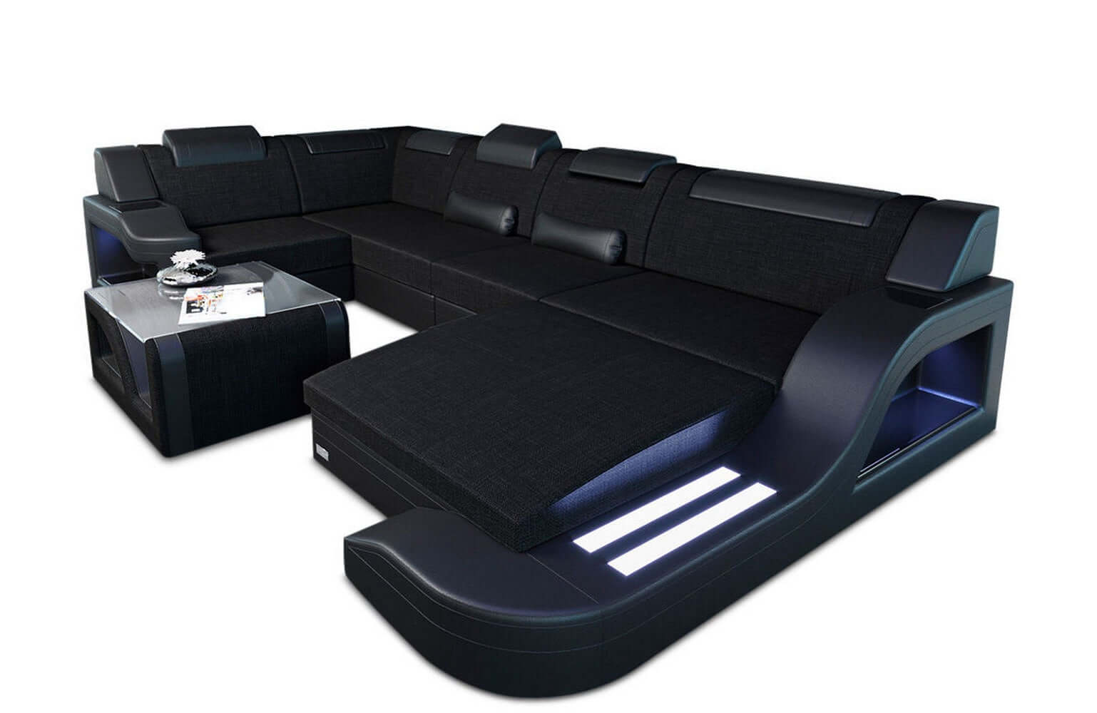 New Look Stoff-Wohnlandschaft Palermo LED
