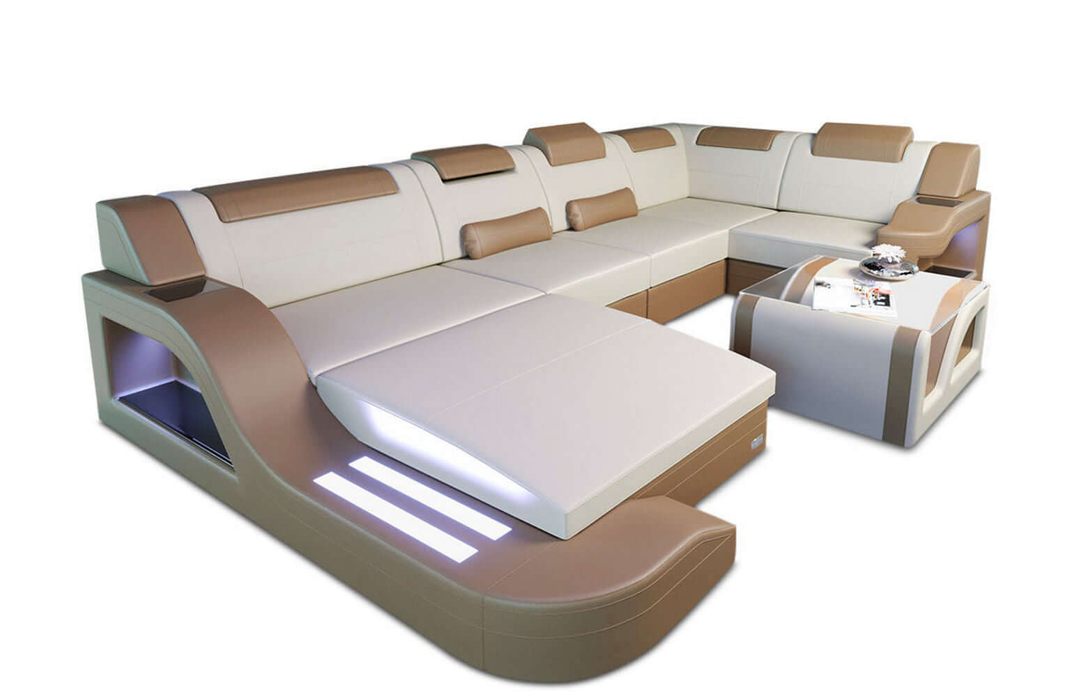 New Look Stoff-Wohnlandschaft Palermo LED