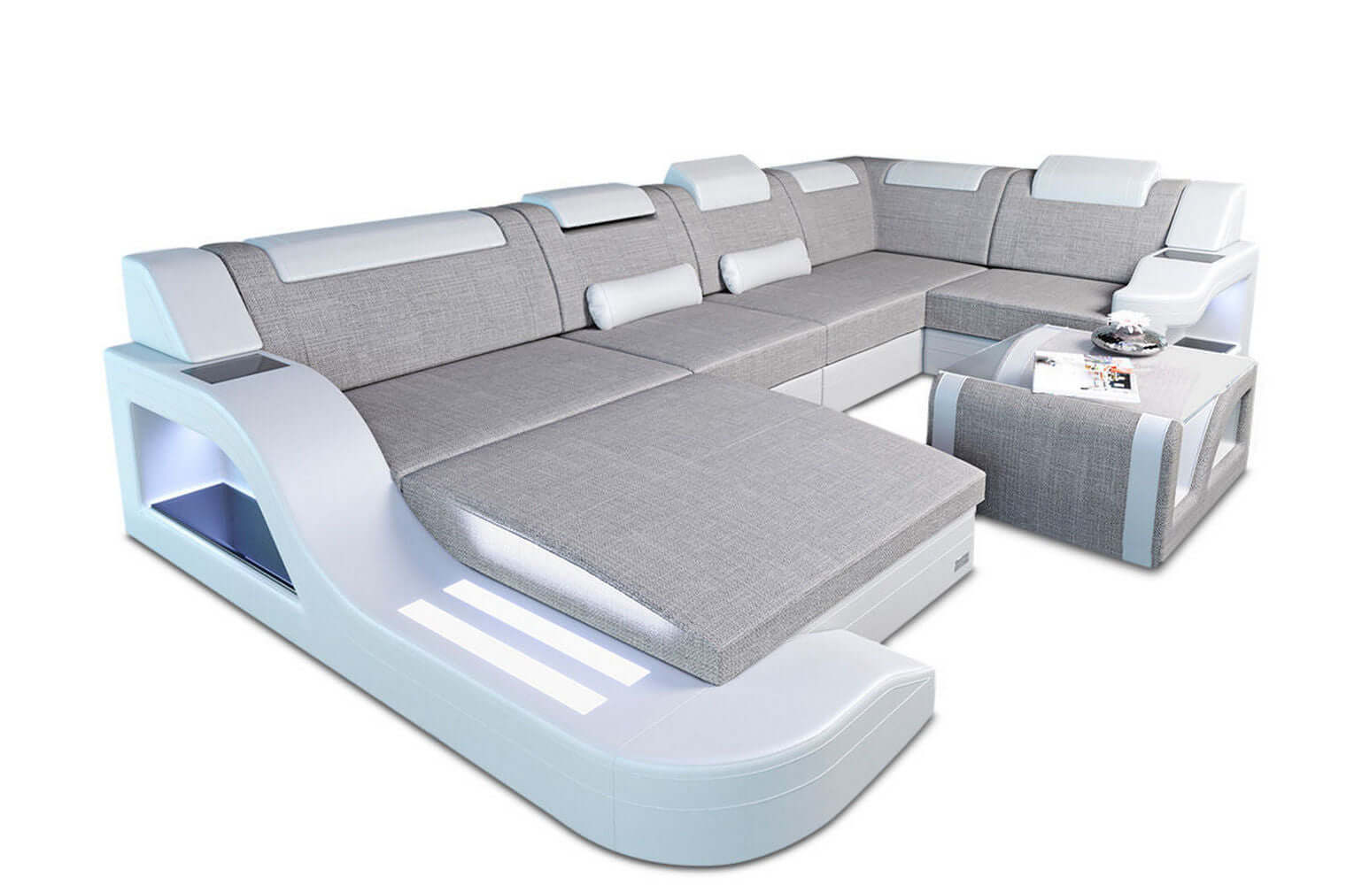 New Look Stoff-Wohnlandschaft Palermo LED