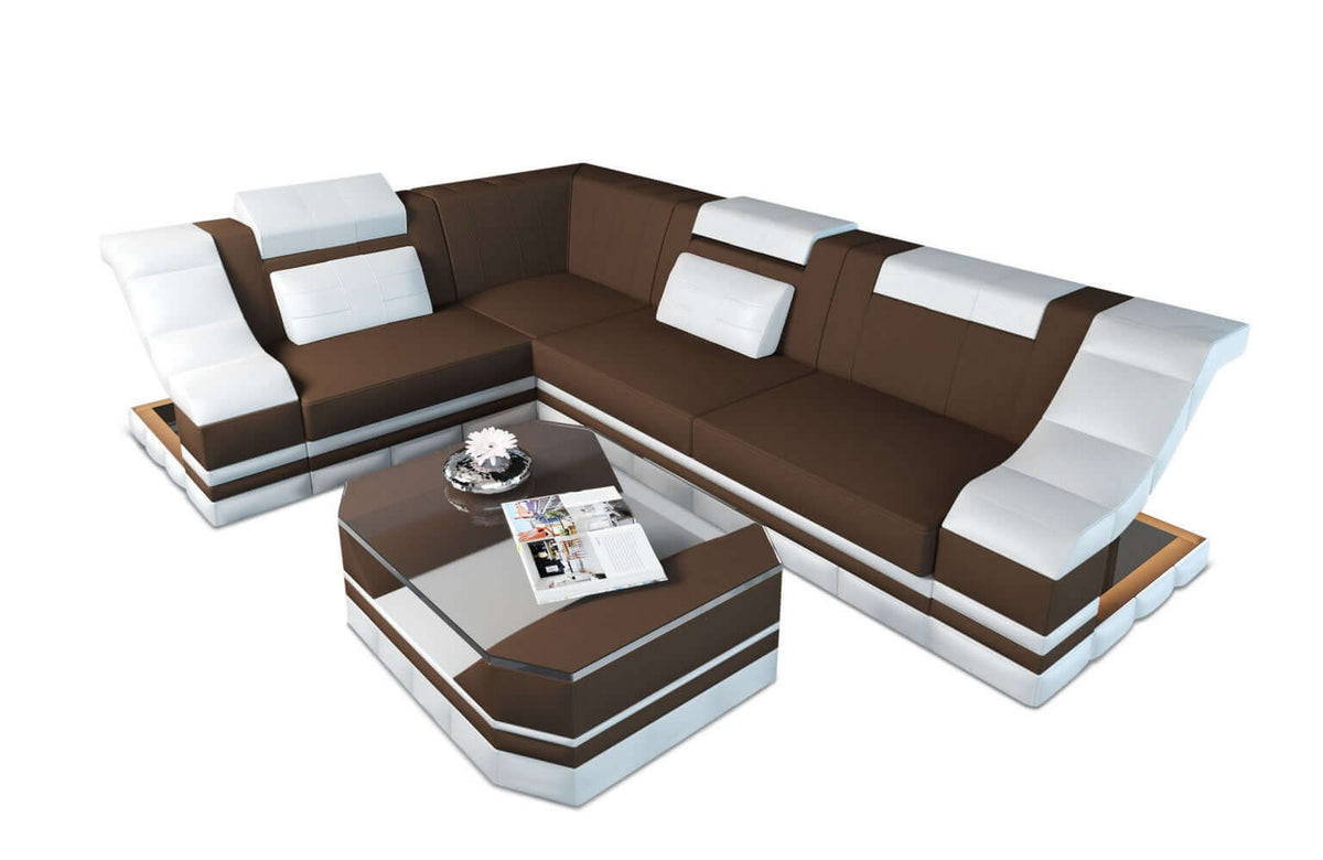 Stoff Ecksofa Bianchi L-Form