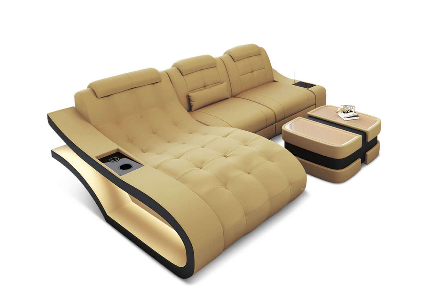 Ecksofa Modell L Form aus Stoff