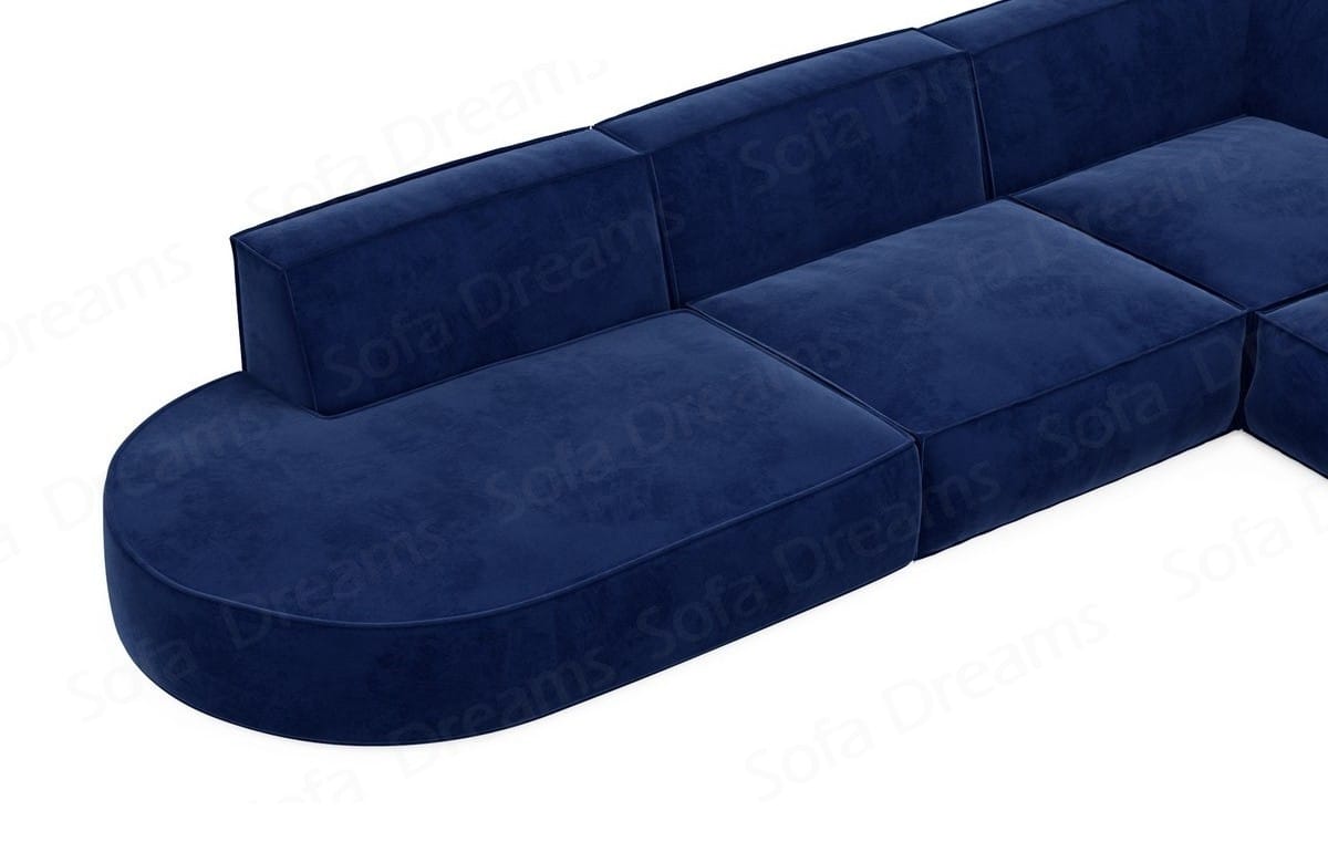 Stoff Ecksofa Alegranza L-Form Dunkelblau