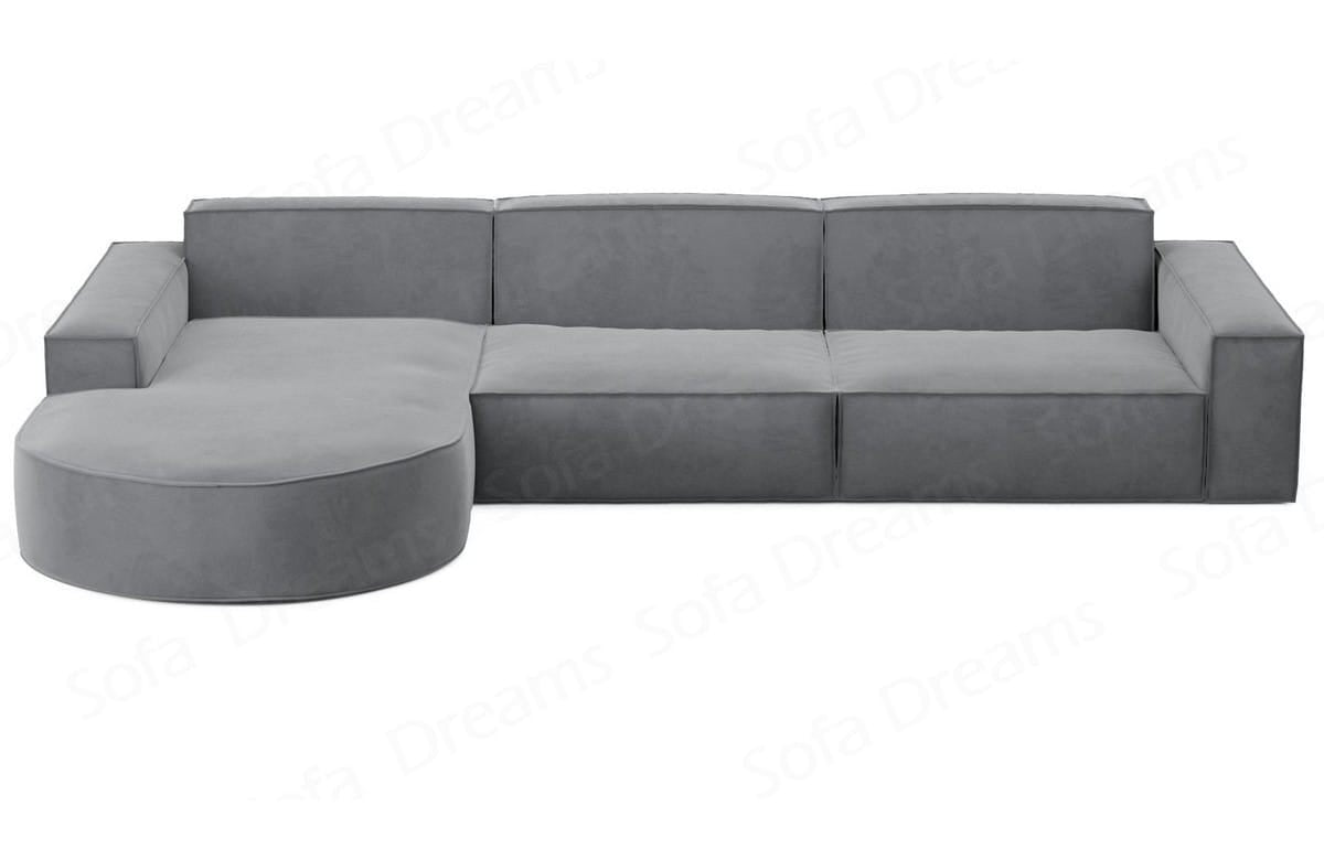 Couch Alegranza L Form in Stoff hellgrau