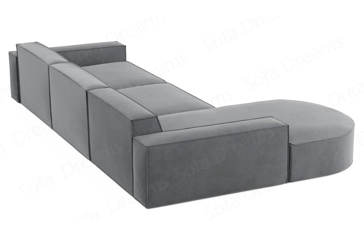 Couch Alegranza L Form in Stoff hellgrau