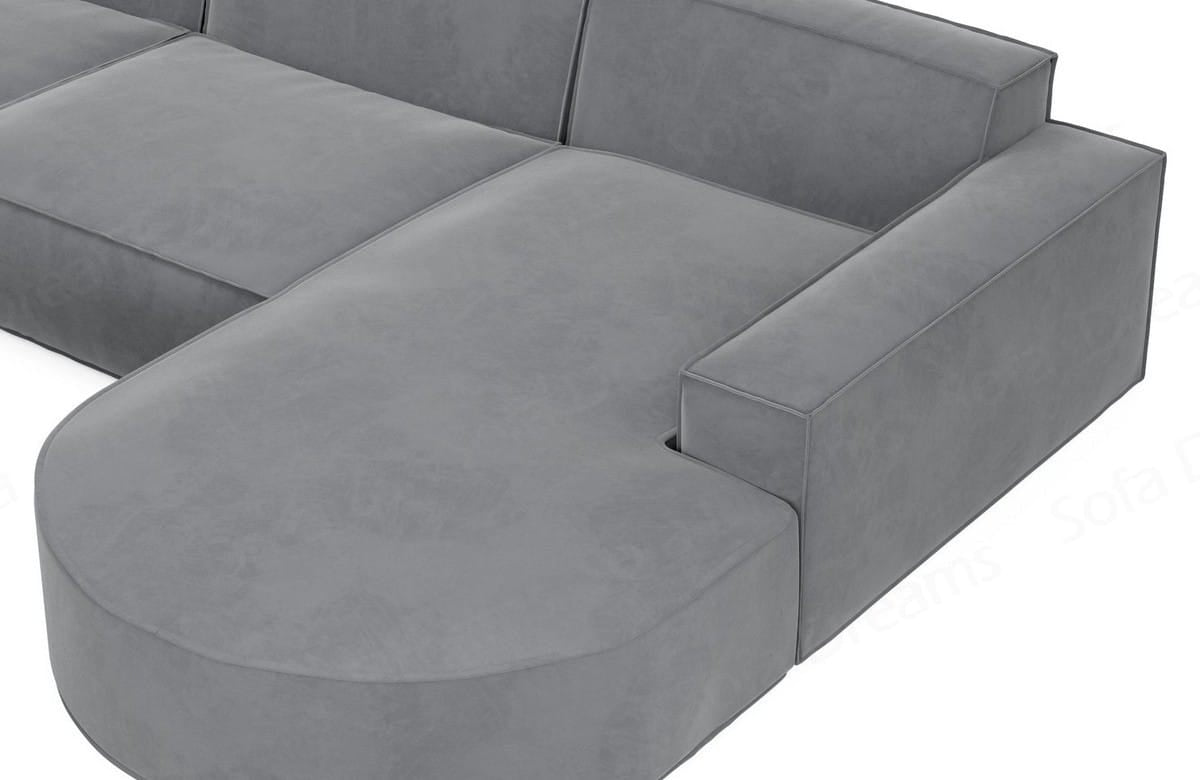 Polster Ecksofa Alegranza L-Kurz – Modern & Komfortabel Hellgrau