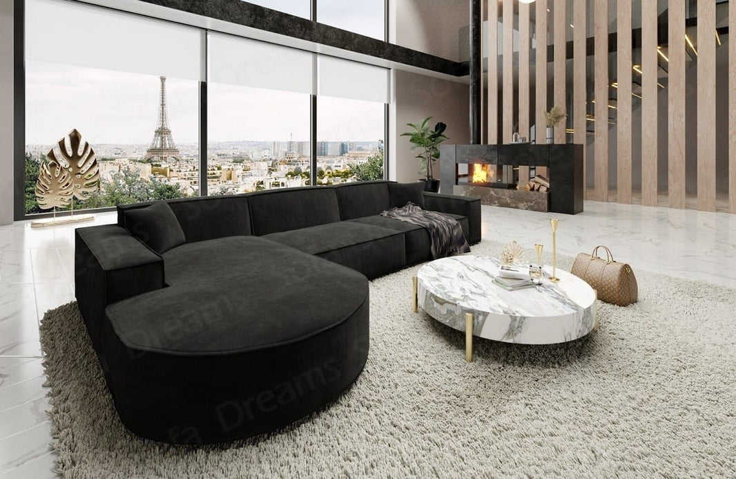 Couch Alegranza L-Form in Stoff