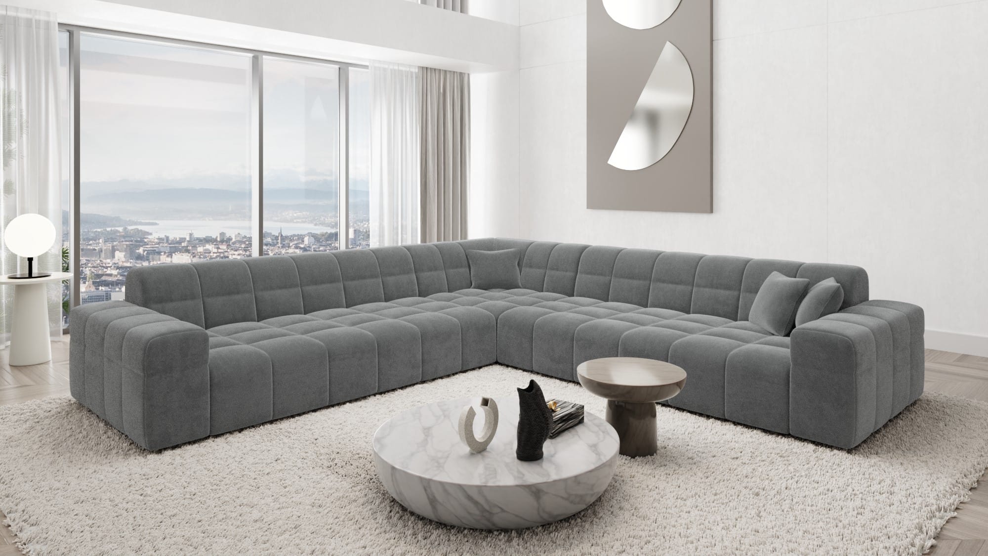 Ecksofa Ibiza Stoff – Modern & Bequem