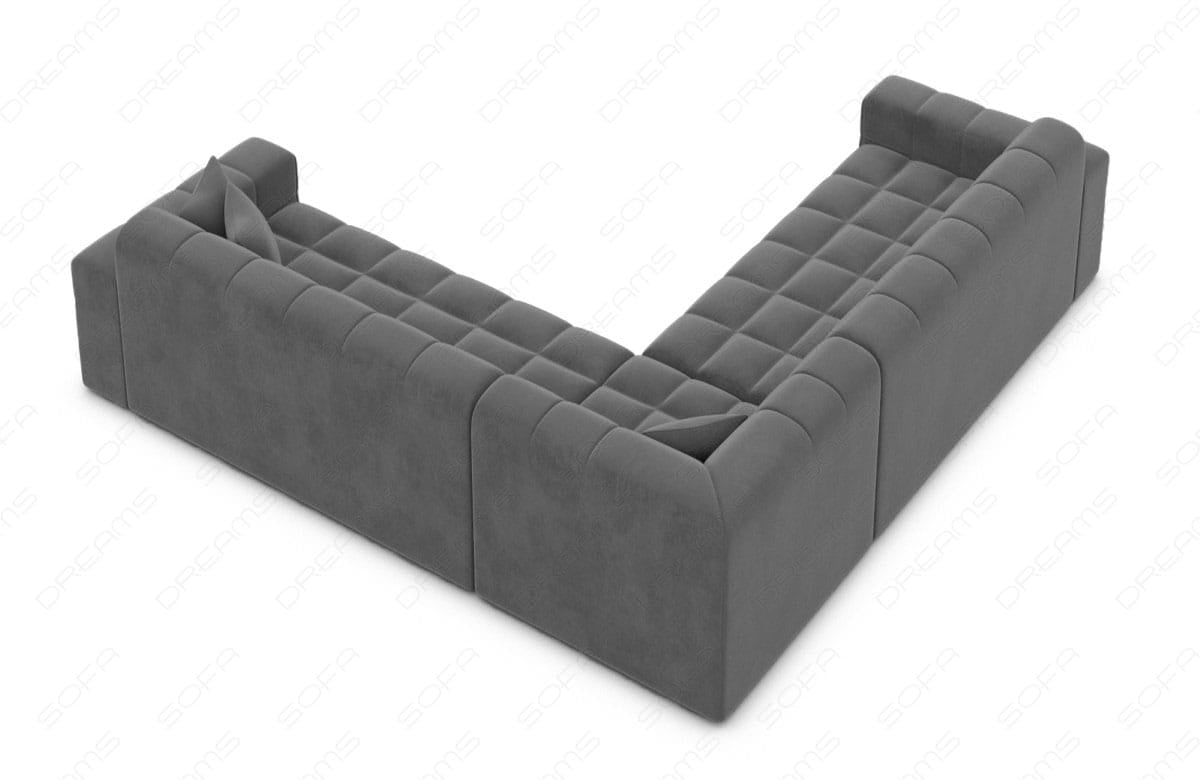 Ecksofa Ibiza Stoff – Modern & Bequem Dunkelgrau