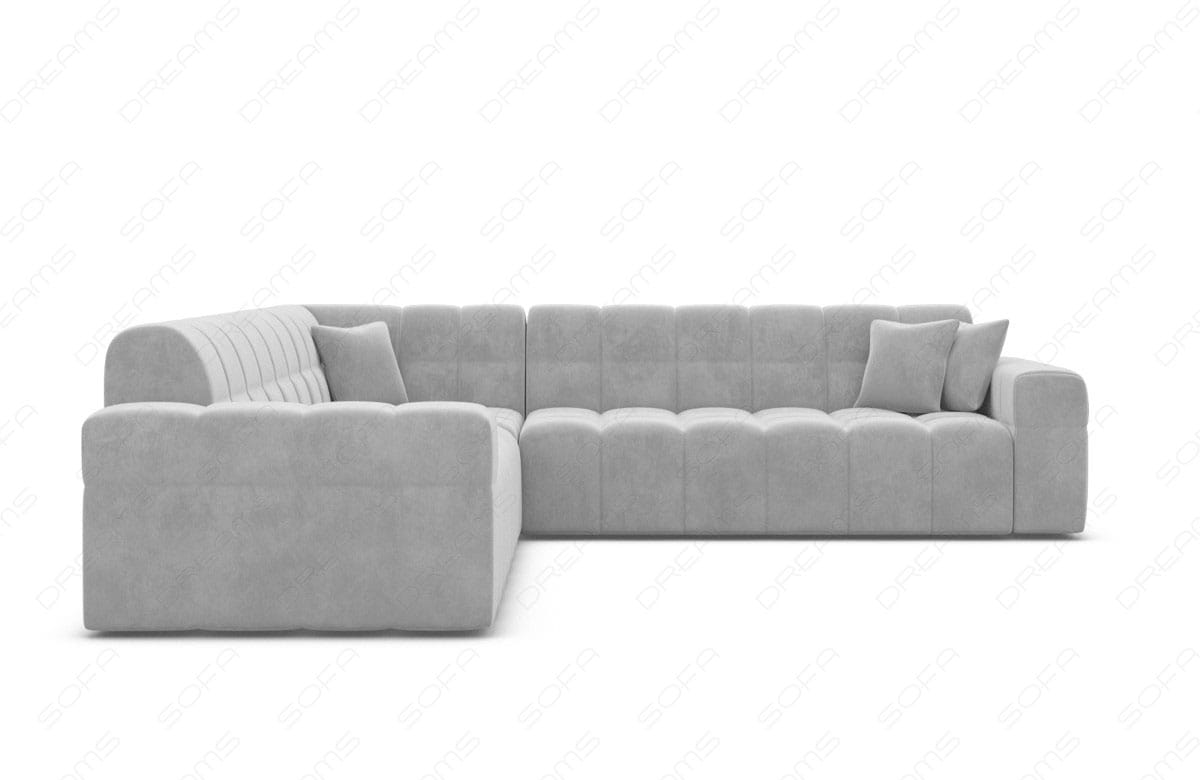 Ecksofa Ibiza Stoff – Modern & Bequem Hellgrau