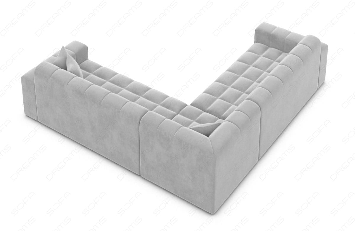 Ecksofa Ibiza Stoff – Modern & Bequem Hellgrau