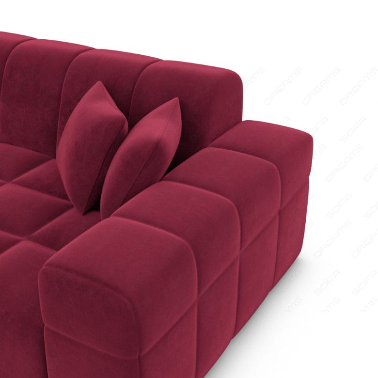 Ecksofa Ibiza Stoff – Modern & Bequem Rot