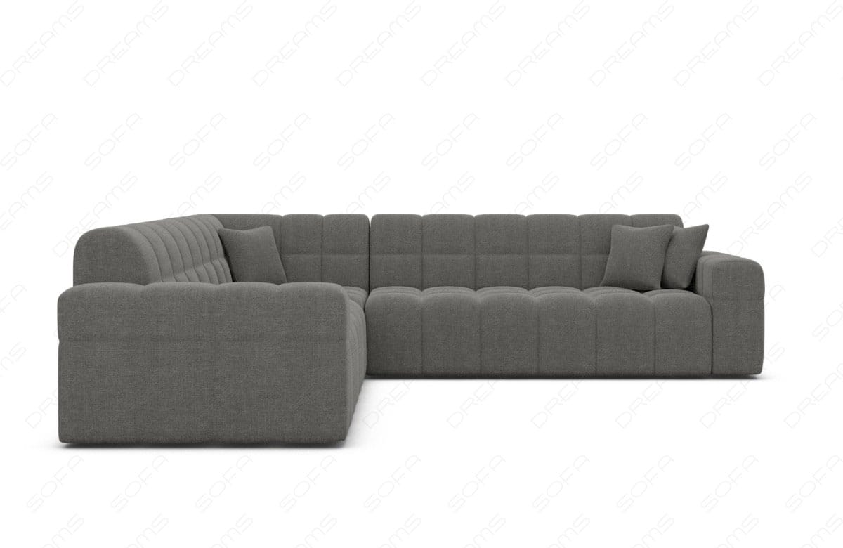 Ecksofa Ibiza Stoff – Modern & Bequem Dunkelgrau