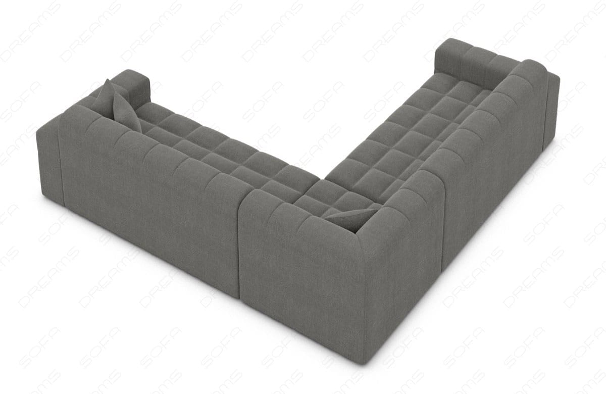 Ecksofa Ibiza Stoff – Modern & Bequem Dunkelgrau