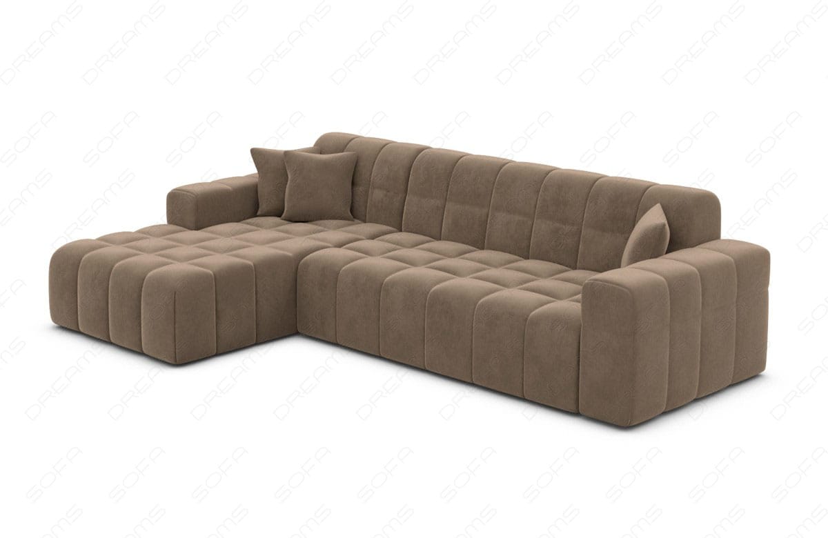 Polster Ecksofa Ibiza L-Kurz – Komfort & Design Braun