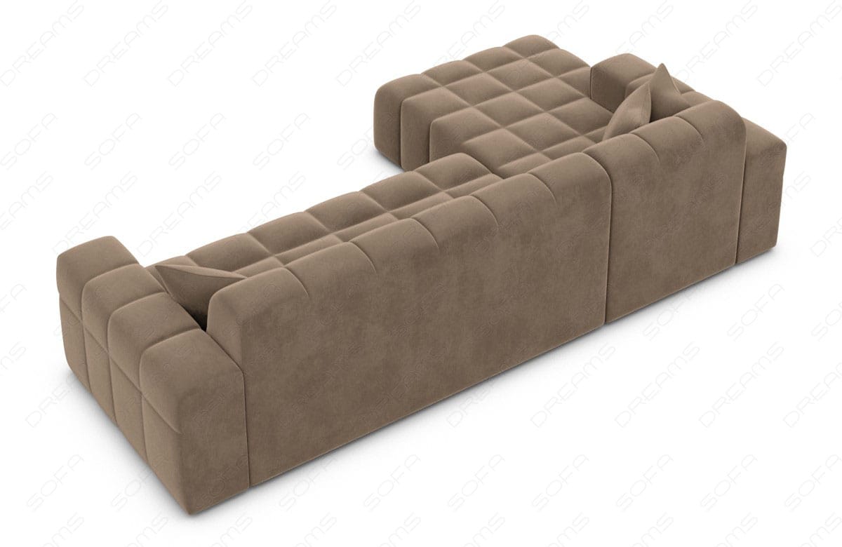 Polster Ecksofa Ibiza L-Kurz – Komfort & Design Braun