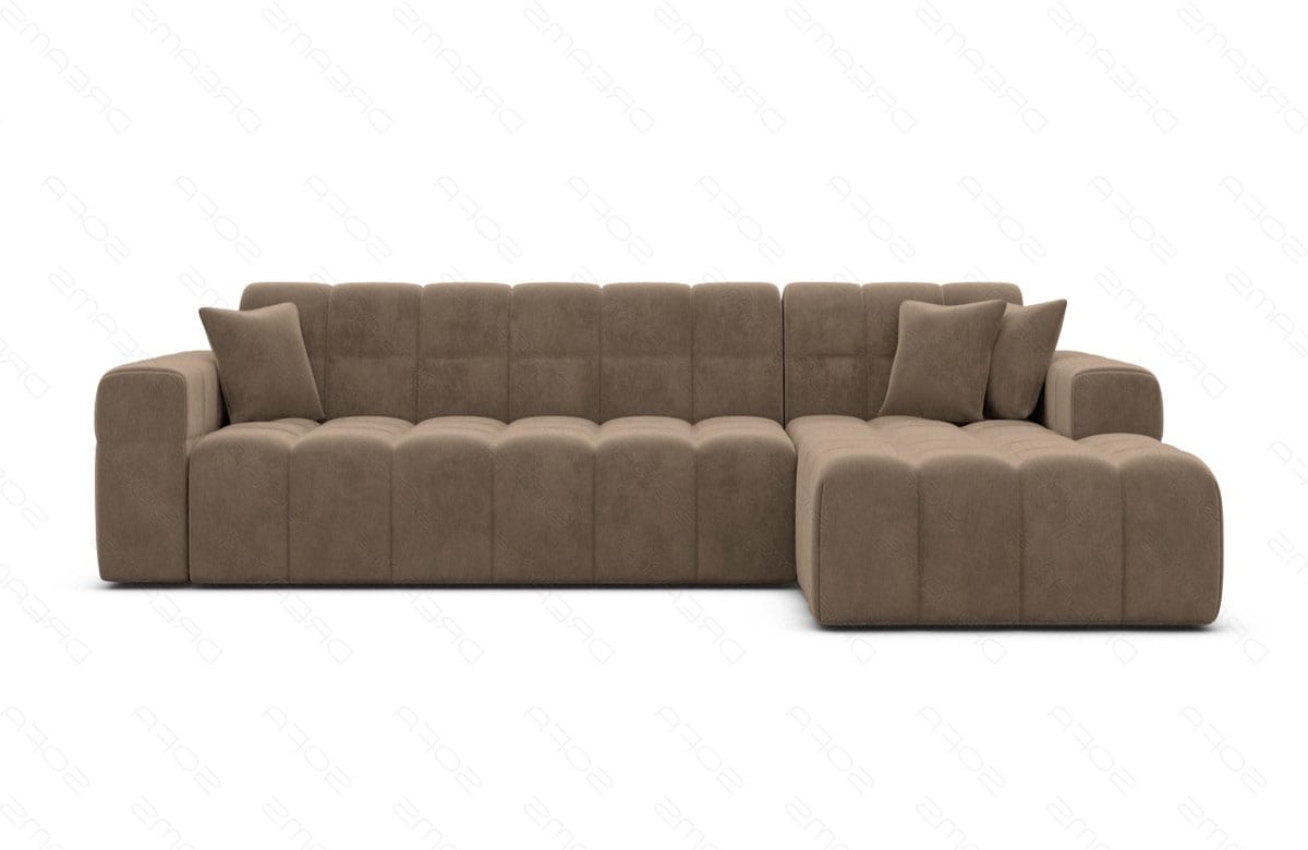 Polster Ecksofa Ibiza L-Kurz – Komfort & Design Braun