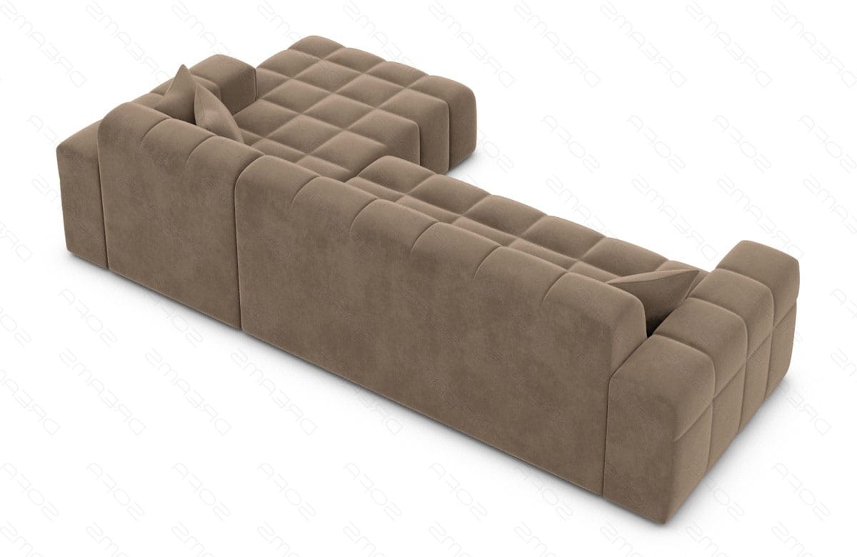 Polster Ecksofa Ibiza L-Kurz – Komfort & Design Braun