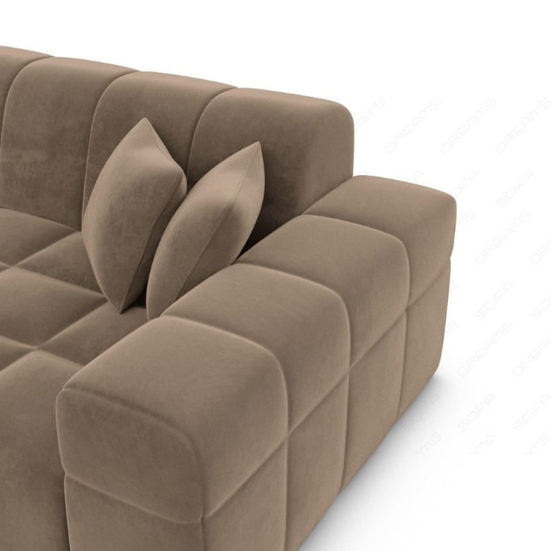 Polster Ecksofa Ibiza L-Kurz – Komfort & Design Braun