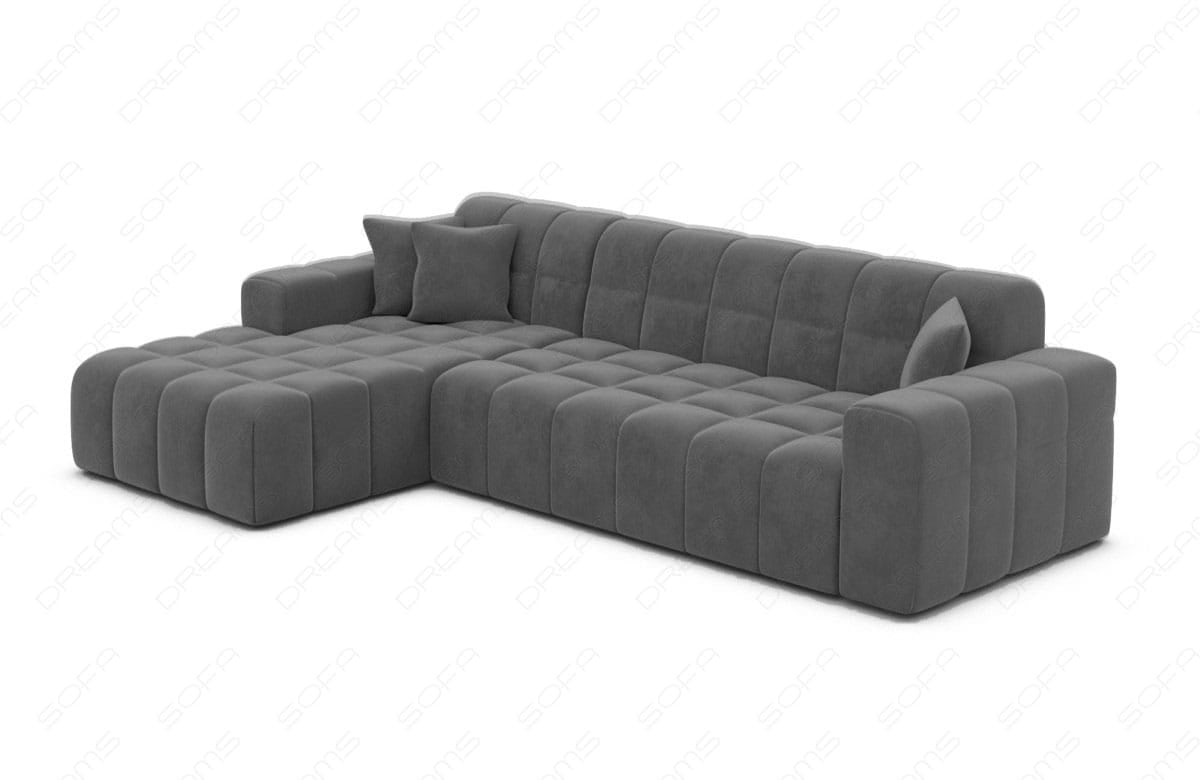 Polster Ecksofa Ibiza L-Kurz – Komfort & Design Dunkelgrau