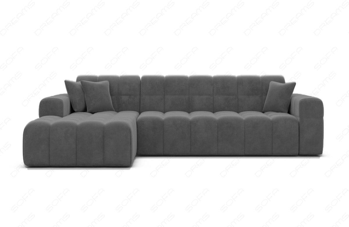Polster Ecksofa Ibiza L-Kurz – Komfort & Design Dunkelgrau