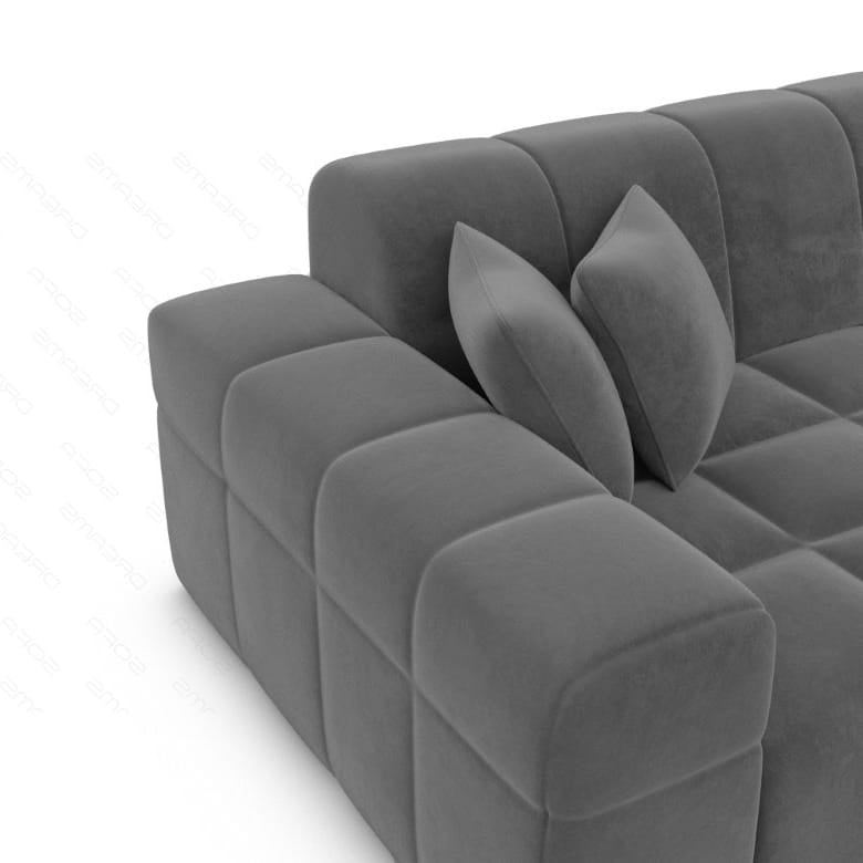 Polster Ecksofa Ibiza L-Kurz – Komfort & Design Dunkelgrau