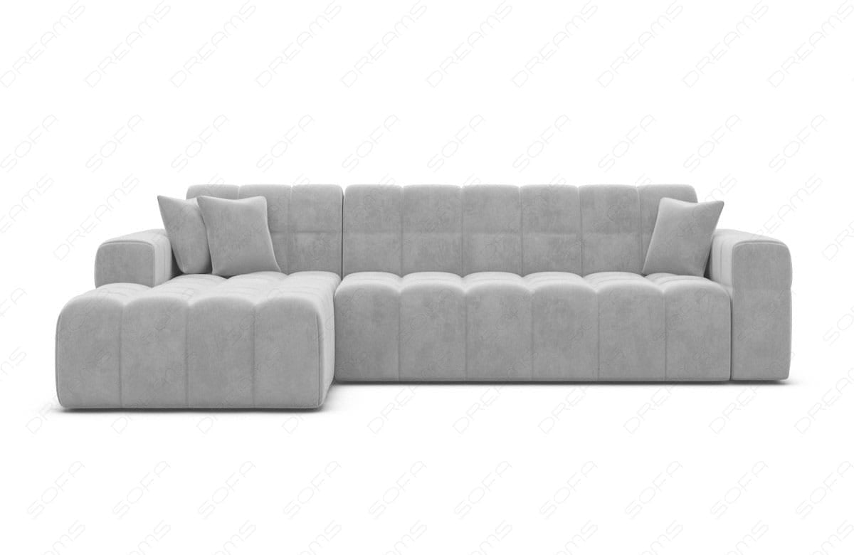 Polster Ecksofa Ibiza L-Kurz – Komfort & Design Hellgrau