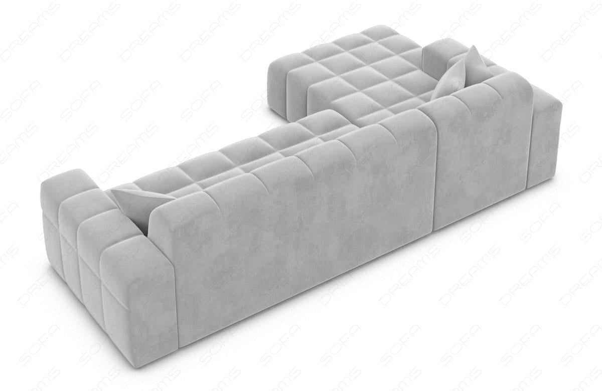 Polster Ecksofa Ibiza L-Kurz – Komfort & Design Hellgrau