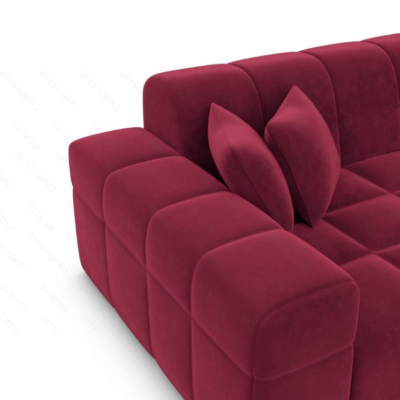 Polster Ecksofa Ibiza L-Kurz – Komfort & Design Rot