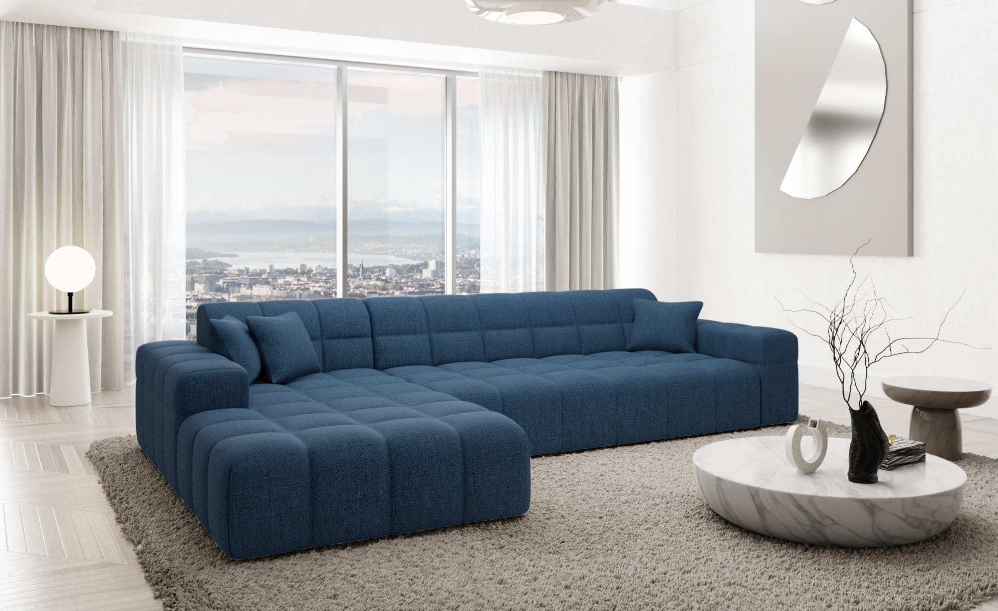 Ecksofa Ibiza L Form Stoff