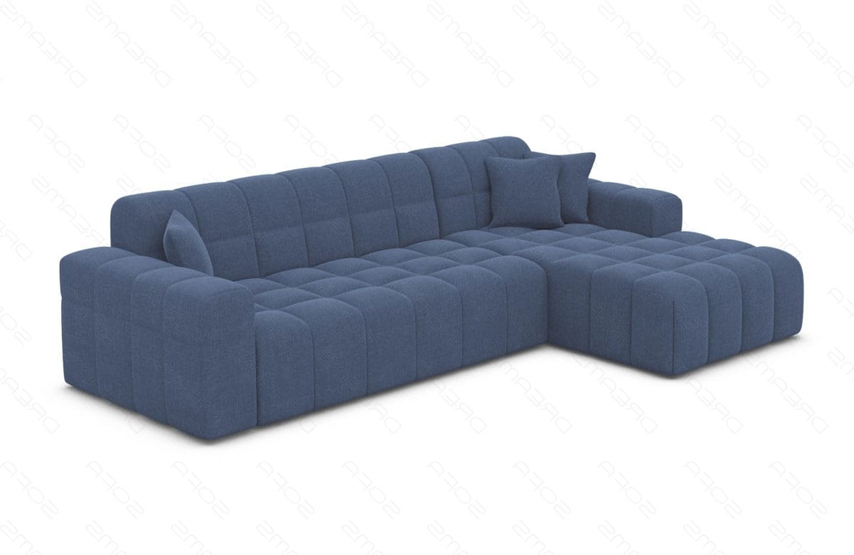 Polster Ecksofa Ibiza L-Kurz – Komfort & Design Blau