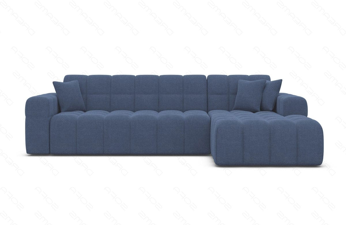 Polster Ecksofa Ibiza L-Kurz – Komfort & Design Blau