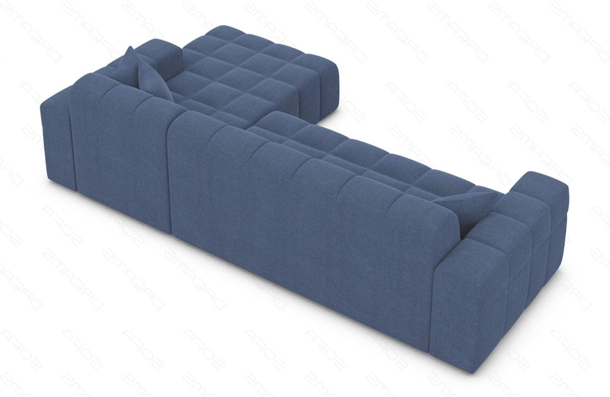 Polster Ecksofa Ibiza L-Kurz – Komfort & Design Blau
