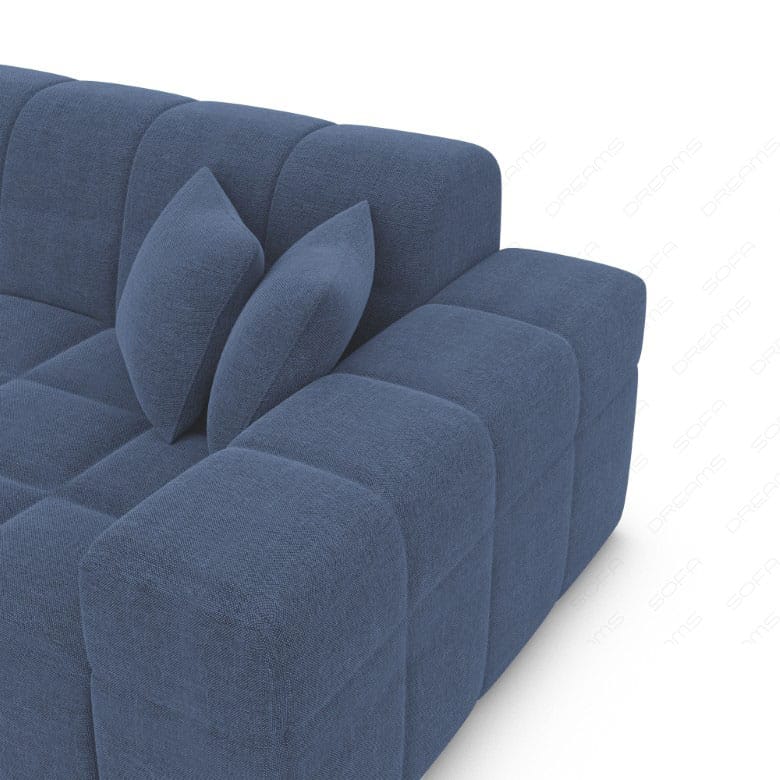 Polster Ecksofa Ibiza L-Kurz – Komfort & Design Blau