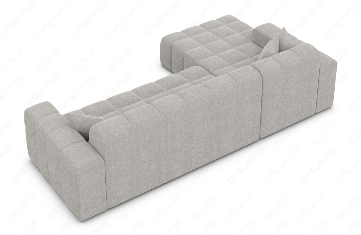 Polster Ecksofa Ibiza L-Kurz – Komfort & Design Hellgrau