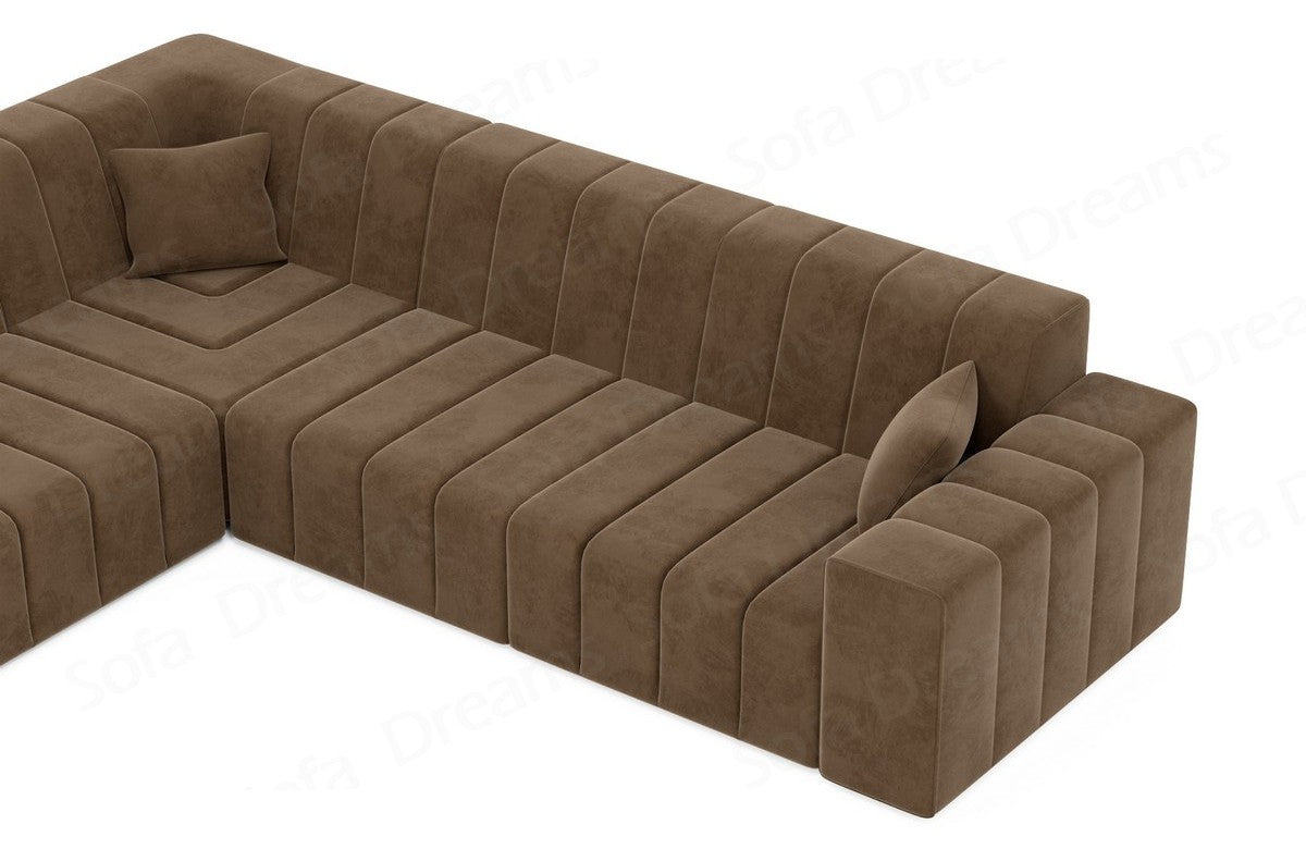 Ecksofa Gran Canaria Stoff – Komfort & Stil Braun