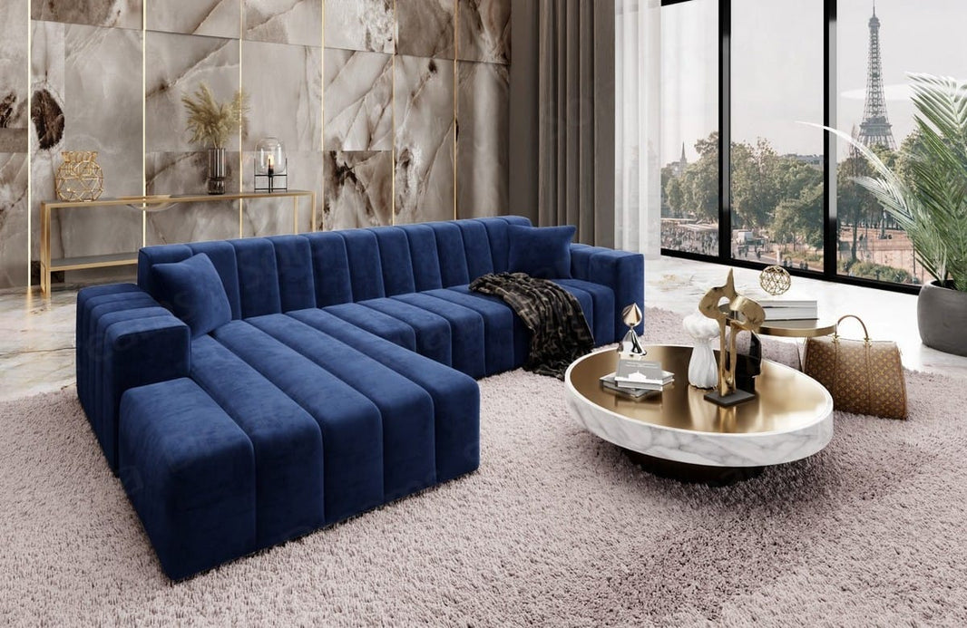 Couch Gran Canaria L Form in Stoff Kurz