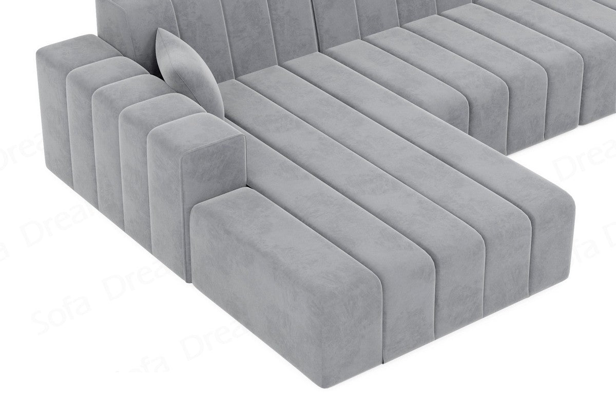 Polster Ecksofa Gran Canaria L-Kurz – Modern & Bequem Hellgrau